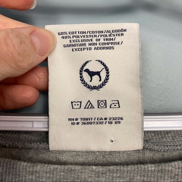 𝅺PINK Victoria’s Secret Cropped Zebra Sweatshirt - Picture 7 of 14